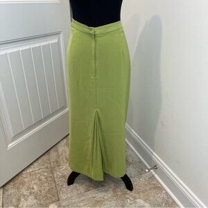 Allison‎ Woods Lime Green Maxi Skirt